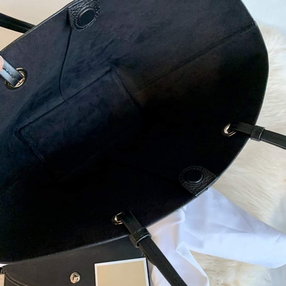 NWT Michael Kors Izzy Medium Logo Embellished Pebbled Leather Tote Bag - Picture 4 of 6